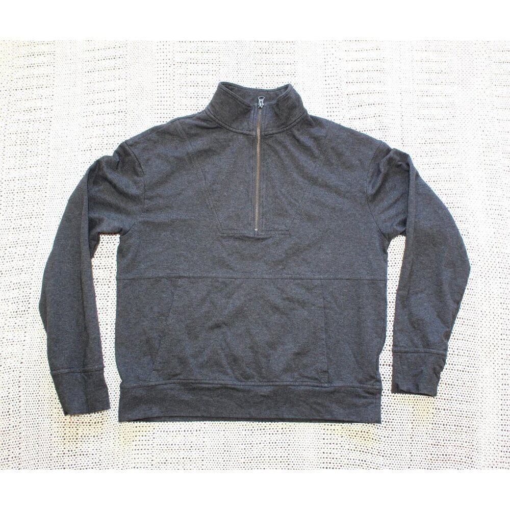 Pact Organic Cotton Pull Over Women Sweater Long Sleeve Small Grey Sustainable
